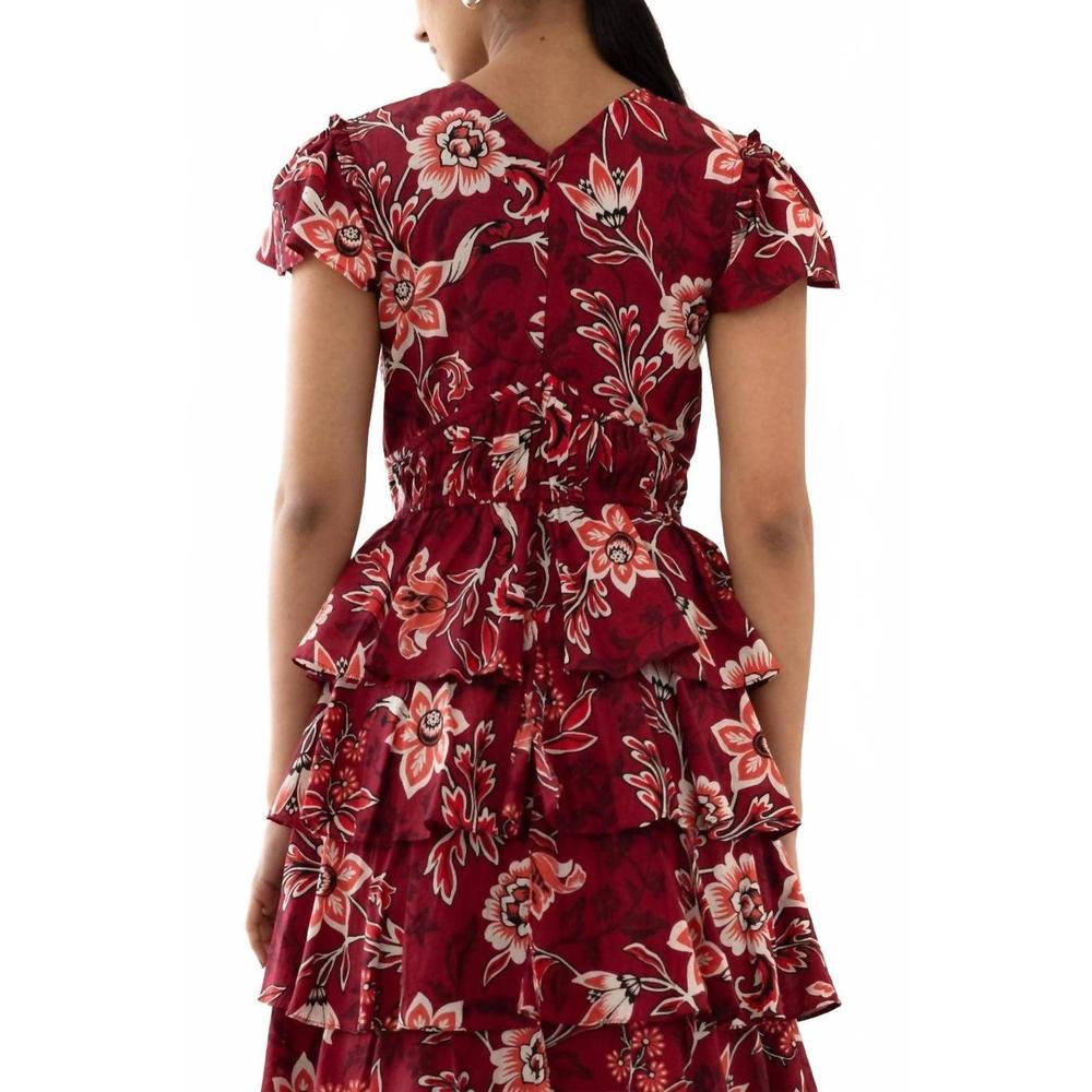 NEW BANJANAN brigit dress in elisabetta vine rio - Picture 6 of 7